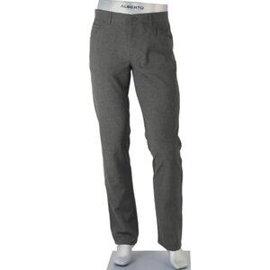 Alberto Ceramica Pants Men 35x30 Stone/Modern Fit Med-Gray